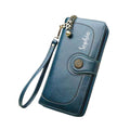 Women's Wallet with PU Leather Wristlet card holder purse RFID Blocking Zip Around Clutch