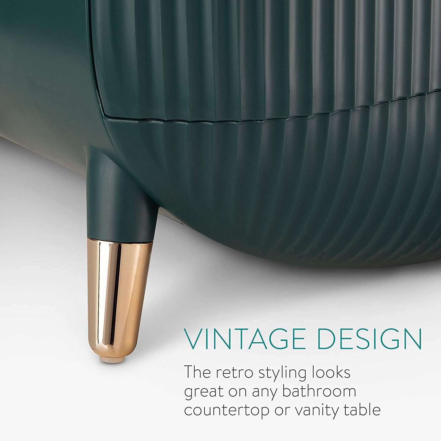 Personalized Waterproof Make Up Box Holder Dustproof Skincare Organizer, Bathroom Desktop Cosmetics Storage Box, Luxury Drawer Acrylic Makeup Organizer, Makeup Organizer With Lid (Green With Name)