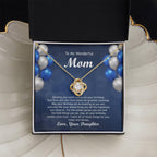 Birthday Gift For Mom From Daughter, Gold and Silver Necklace, With Jewelry Box, Mom Gifts And Jewelry for Women,14k white gold necklace and 18k yellow gold over stainless steel, Cubic Zirconia
