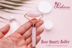 Natural Stone Rose Quartz Face Roller –100% Real Stone Facial Tool, Anti Aging Face Roller – Face Massager, Aging Wrinkles, Puffy Eyes