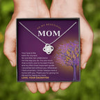 Birthday / Appreciation Gift For Mom, Gold and Silver Necklace, With Jewelry Box, Christmas Gift, Mom Gifts And Jewelry for Women,14k white gold necklace and 18k yellow gold over stainless steel, Cubic Zirconia