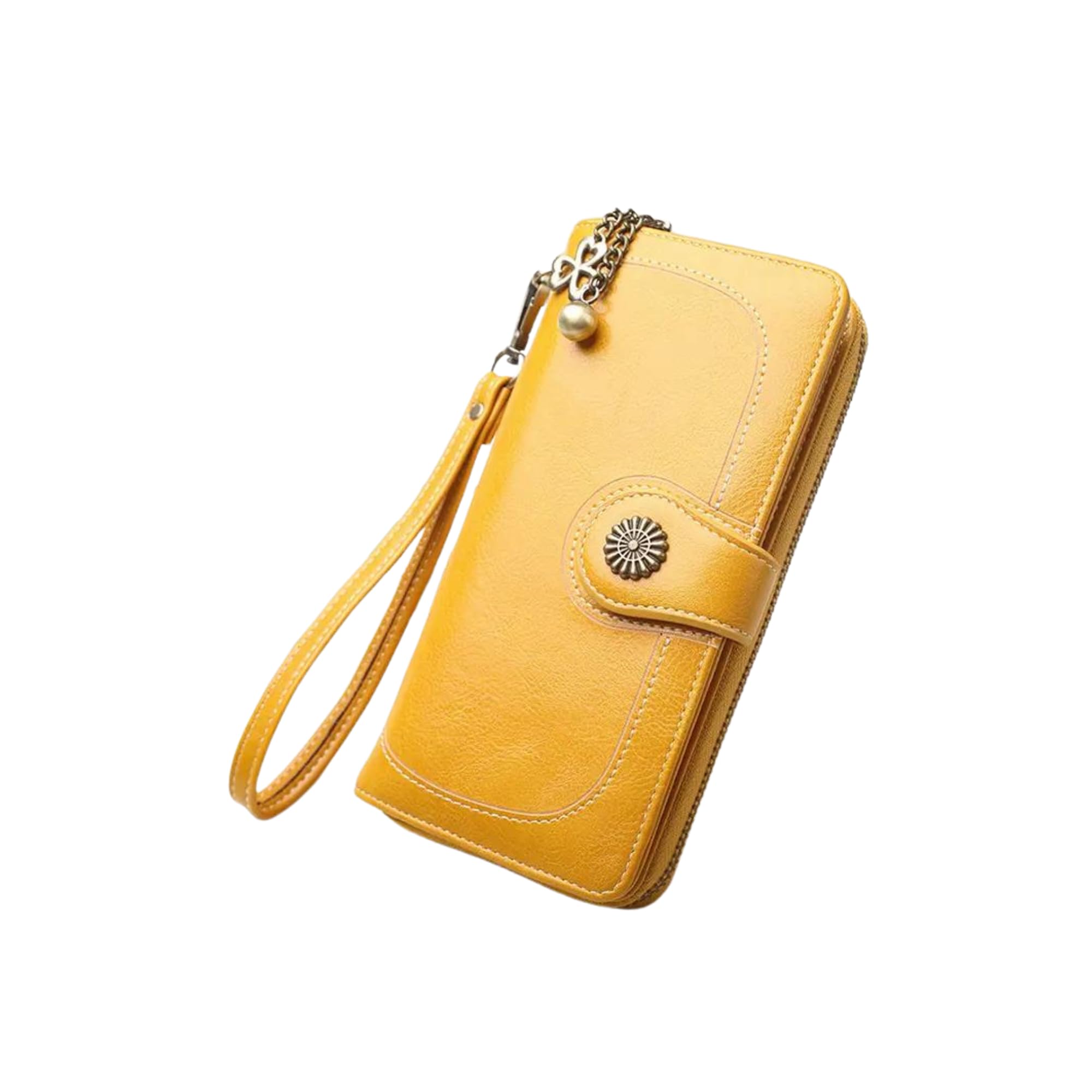 Women's Wallet with PU Leather Wristlet card holder purse RFID Blocking Zip Around Clutch