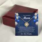 Birthday Gift For Mom From Daughter, Gold and Silver Necklace, With Jewelry Box, Mom Gifts And Jewelry for Women,14k white gold necklace and 18k yellow gold over stainless steel, Cubic Zirconia