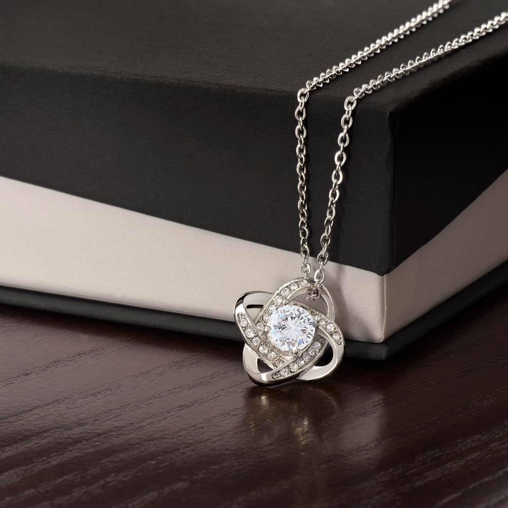 Mom Birthday/Appreciation Gift – 14k White Gold & 18k Gold-Plated Cubic Zirconia Pendant With Message Card And Jewelry Box– Birthday, Christmas, Jewelry for Women