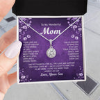 Mom Birthday / Appreciation Gifts From Son, Gold and Sterling Silver Necklaces, With Jewelry Box, Birthday Gift, Christmas Gift For Mom, Jewelry for Women, 14k white gold and 18k yellow gold over stainless steel