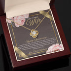 Anniversary Card, Wife Appreciation And Romantic Gifts, Jewelry Box, Necklace From Husband, Birthday Gift Ideas for Women, Stainless Steel, Cubic Zirconia