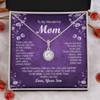 Mom Birthday / Appreciation Gifts From Son, Gold and Sterling Silver Necklaces, With Jewelry Box, Birthday Gift, Christmas Gift For Mom, Jewelry for Women, 14k white gold and 18k yellow gold over stainless steel
