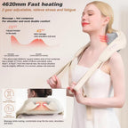 Neck Massager for Pain Relief Deep Tissue, Heating Pad for Neck and Shoulders and Back, Christmas Gifts, Birthday Gifts for Women and Men, Gifts for Mom and Dad, Gifts for Men and Women