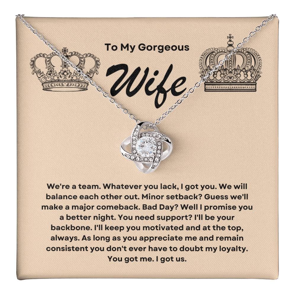 Anniversary Card, Wife Appreciation And Romantic Gifts, Jewelry Box, Necklace From Husband, Birthday Gift Ideas for Women, Stainless Steel, Cubic Zirconia