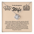 Anniversary Card, Wife Appreciation And Romantic Gifts, Jewelry Box, Necklace From Husband, Birthday Gift Ideas for Women, Stainless Steel, Cubic Zirconia