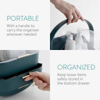 Personalized Waterproof Make Up Box Holder Dustproof Skincare Organizer, Bathroom Desktop Cosmetics Storage Box, Luxury Drawer Acrylic Makeup Organizer, Makeup Organizer With Lid (Green With Name)