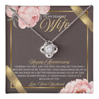 Anniversary Card, Wife Appreciation And Romantic Gifts, Jewelry Box, Necklace From Husband, Birthday Gift Ideas for Women, Stainless Steel, Cubic Zirconia