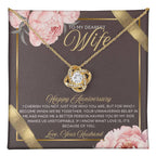 Anniversary Card, Wife Appreciation And Romantic Gifts, Jewelry Box, Necklace From Husband, Birthday Gift Ideas for Women, Stainless Steel, Cubic Zirconia