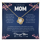 Mom Birthday/Appreciation Gift – 14k White Gold & 18k Gold-Plated Cubic Zirconia Pendant With Message Card And Jewelry Box– Birthday, Christmas, Jewelry for Women
