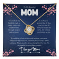 Mom Birthday/Appreciation Gift – 14k White Gold & 18k Gold-Plated Cubic Zirconia Pendant With Message Card And Jewelry Box– Birthday, Christmas, Jewelry for Women