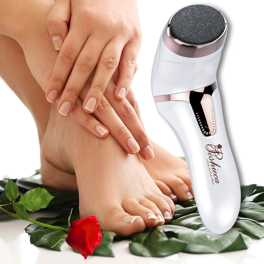 Electric Foot Callus Remover Pedicure Kit, Foot File, Dual Speed Settings, Cordless, Rechargeable, Professional SPA Results. Ideal Gift ...