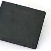 Mens Wallet RFID Genuine Leather Bifold Wallets For Men multi card slot card holder (Black)