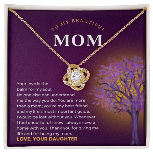 Infinity Love Knot Necklace: Mother's Day Gift For Mom - Image 3