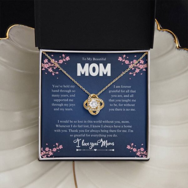 Infinity Love Knot Necklace: Mother's Day Gift For Mom - Image 3