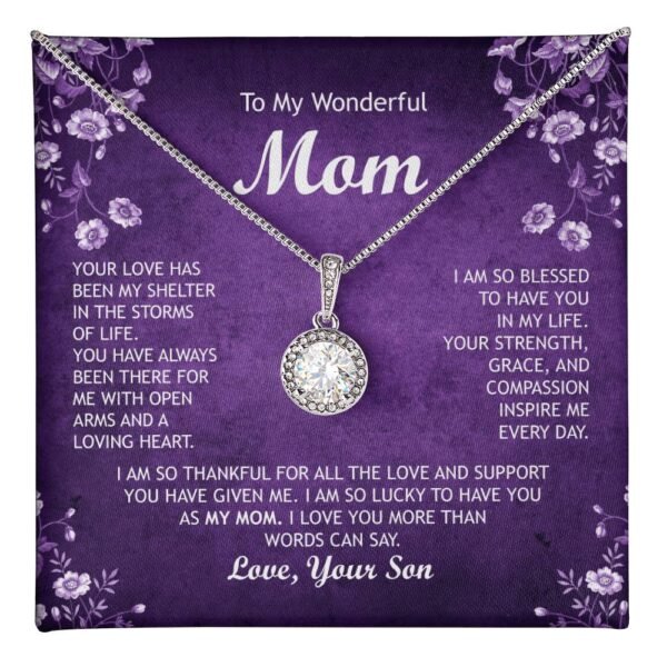 Eternal Love Necklace: Mother's Day Gifts For Mom From Son - Image 3