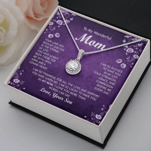 Eternal Love Necklace: Mother's Day Gifts For Mom From Son - Image 2