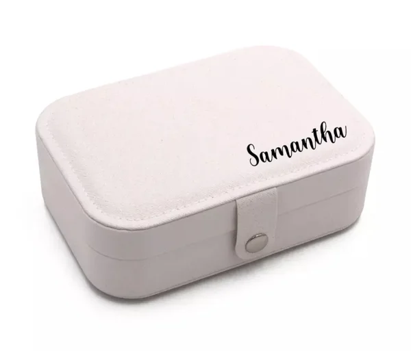 Personalized Jewelry Box (White)